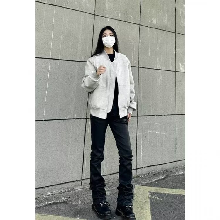 原宿流行ins百搭新款美式情侣工装夹克短款棒球服时尚潮流气质,女装短外套,星座506A
