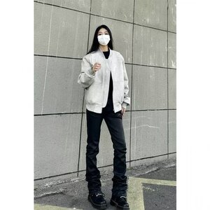 原宿流行ins百搭新款美式情侣工装夹克短款棒球服时尚潮流气质图片