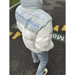 网图现货 小香风拼接棉服外套男宽松加厚休闲立领棉衣 A149-P98图片
