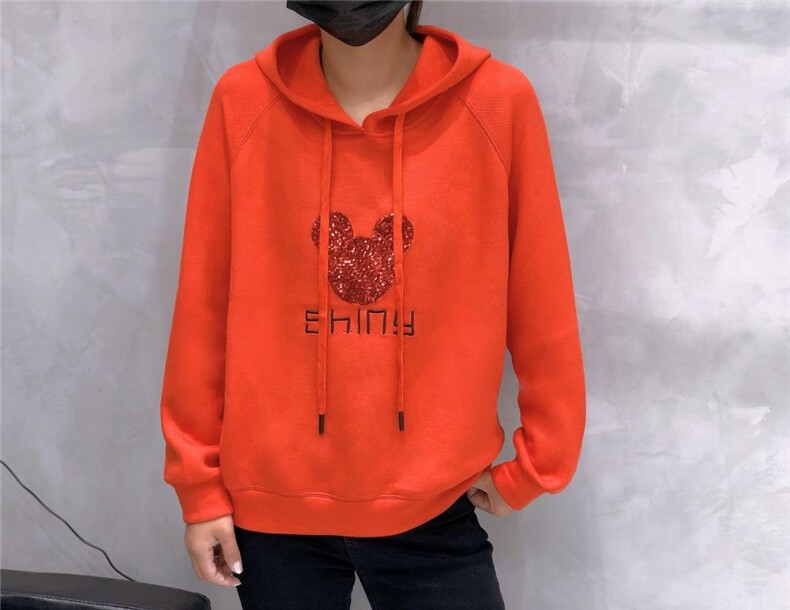 亮片米奇卫衣，女装卫衣/绒衫，韩外