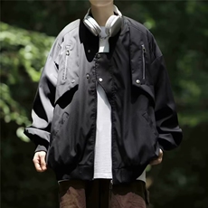 美式高街工装外套男春秋款棒球服潮牌复古飞行员夹克男LS95/P64，男装夹克，星座506