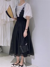 小衫?背心裙两件套，女装背心吊带，驿谷