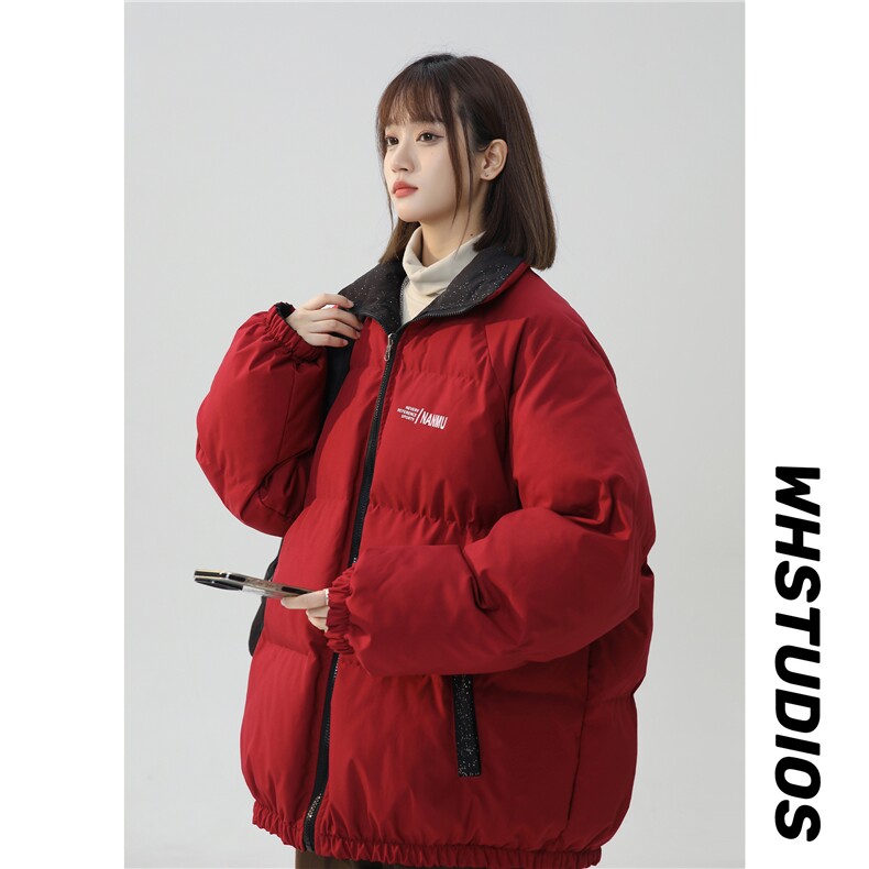 XZ230-1MY50中性风简约百搭轻奢满天星双面穿休闲面包服P128控158，鞋类箱包手腕包，星座230-1