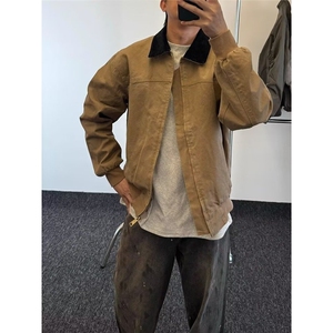 得物二开 美式复古外套男痞帅cleanfit底特律工装夹克JK1208-P78图片