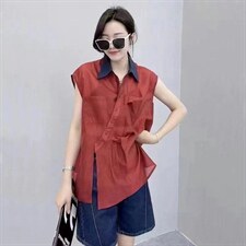 夏季短袖衬衫，女装衬衫，一点点