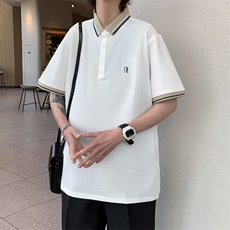 polo杉男韩版潮流拼色2026夏季新款ins宽松百搭帅气卫衣WB035-P30，男装卫衣，星座412