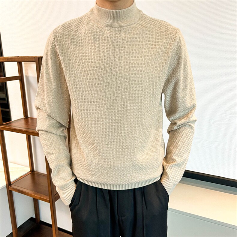 现货秋冬半高领男装针织衫/毛衣打底衫W6002-P50,男装针织衫/毛衣,星座1012-1