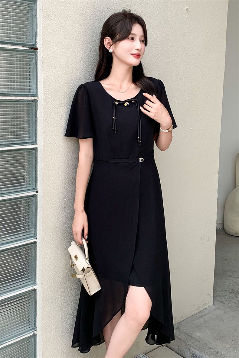 现货2024时尚百搭连衣裙年轻款女夏季新中式高级新款女,商品下架区,网红馆
