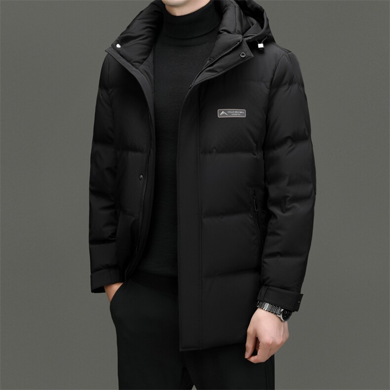 DF23869钱塘2020-2冬季厚款时尚休闲有帽中年男士羽绒服P285图片