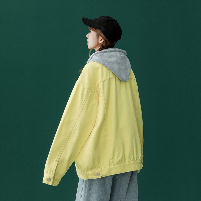 水洗连帽休闲潮流情侣牛仔夹克外套N966/P95,男装夹克,星座202-3