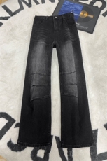 B221美式ins高街暗黑宽松直筒竹节纹工装牛仔裤LK26629-特P48控88，男装牛仔裤，电商B221