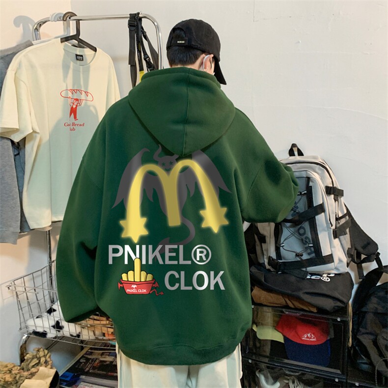 ！连帽圆领卫衣男装港风帽衫男LM169-P35,男装卫衣,电商B367