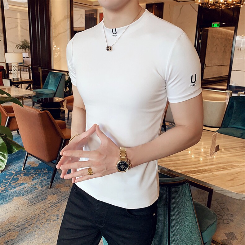 2023夏季新款运动休闲修身圆领短袖T恤男H33-p38,男装T恤,电商D303