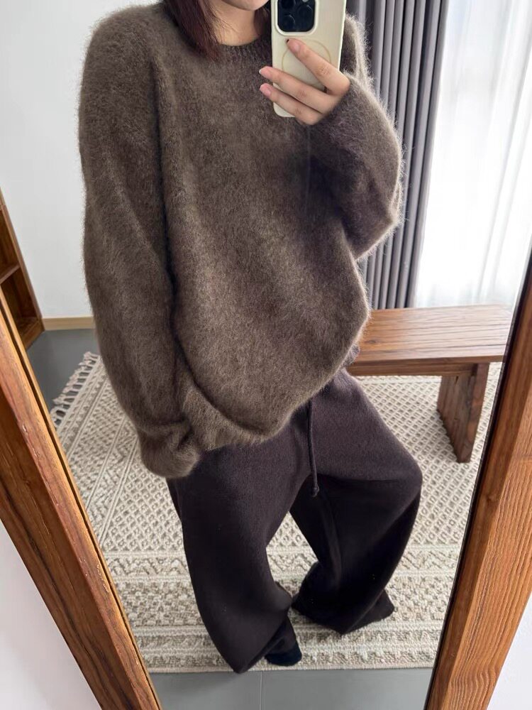 2025年秋季时尚百搭通勤简约休闲羊毛衫，女装羊毛衫，琳尚羊绒