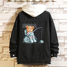牛仔夹克男大码牛仔外套男茄克NJ77251-P60加绒款-P75，男装夹克，电商A040A