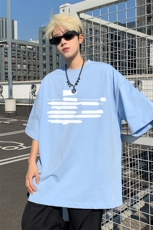 新款抖音直播短袖T260克TB5130批28纯棉220克T5130P22控38，男装T恤，电商C408-1(原B339-1)