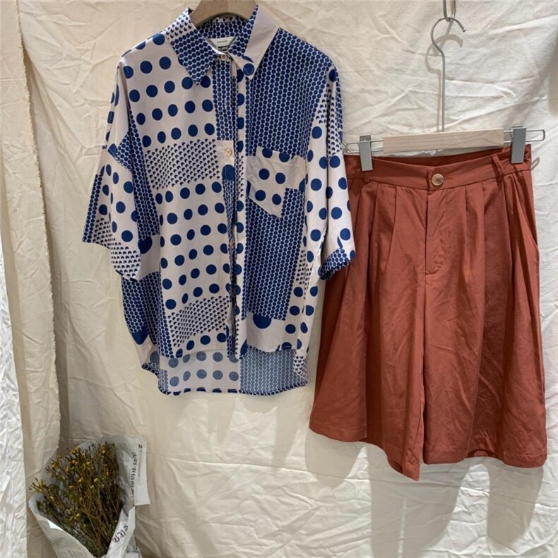 波点衬衣+西裤，其它，25Ann·Studio