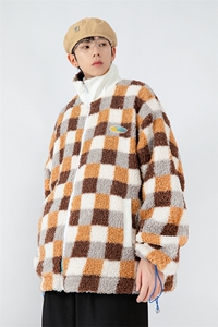 日系白墙 2024冬新款 羊羔毛加厚立领棉衣棉服 YG01-P115控145图片