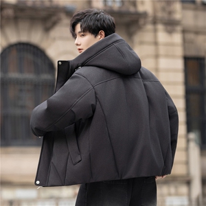 设计师款羽绒服冬季新款白鸭绒保暖连帽羽绒外套男5212-P415控698图片