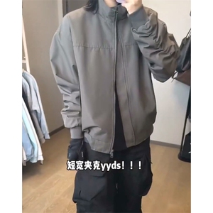 26春装新款美拉德立领飞行夹克boxy廓形休闲百搭外套上衣 JK6500图片