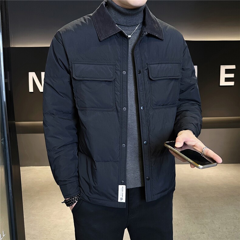 标50绒轻薄羽绒服男冬季2025新款工装外套A313-25638-P185,男装羽绒服,电商A313