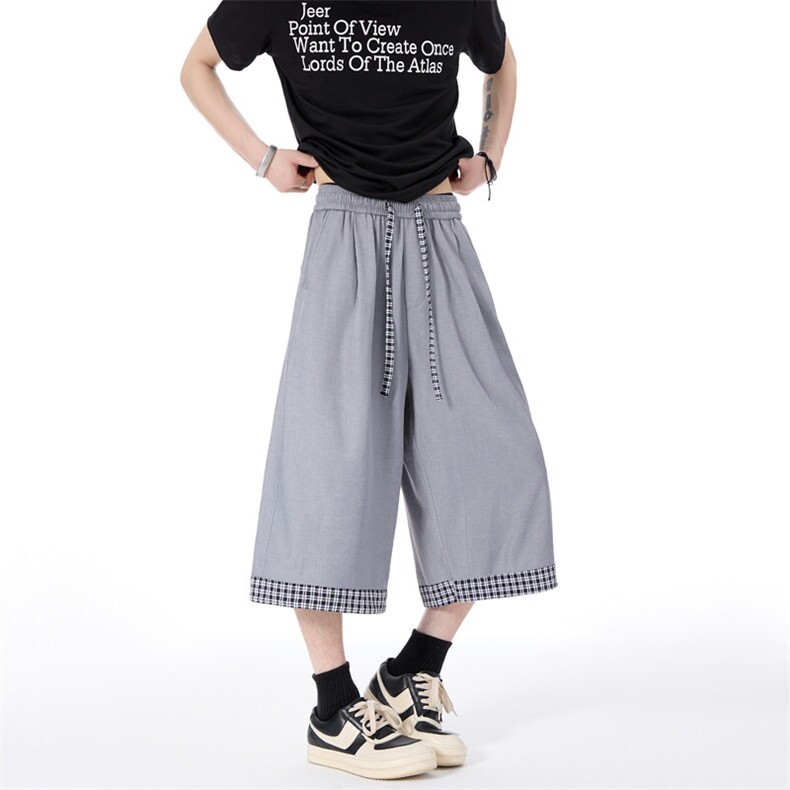 仿天丝牛仔高级感冰丝垂感休闲裤夏季新款潮牌七分裤男2559特P28,男装牛仔裤,电商C305A