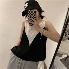 蕾丝背心，女装背心吊带，XTZ style