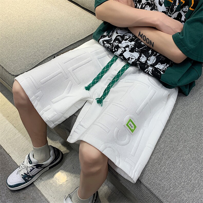 2023华夫格针织短裤夏季重磅潮牌休闲运动5六分裤子K07-P40-控68，男装休闲裤，星座816A（原B366）