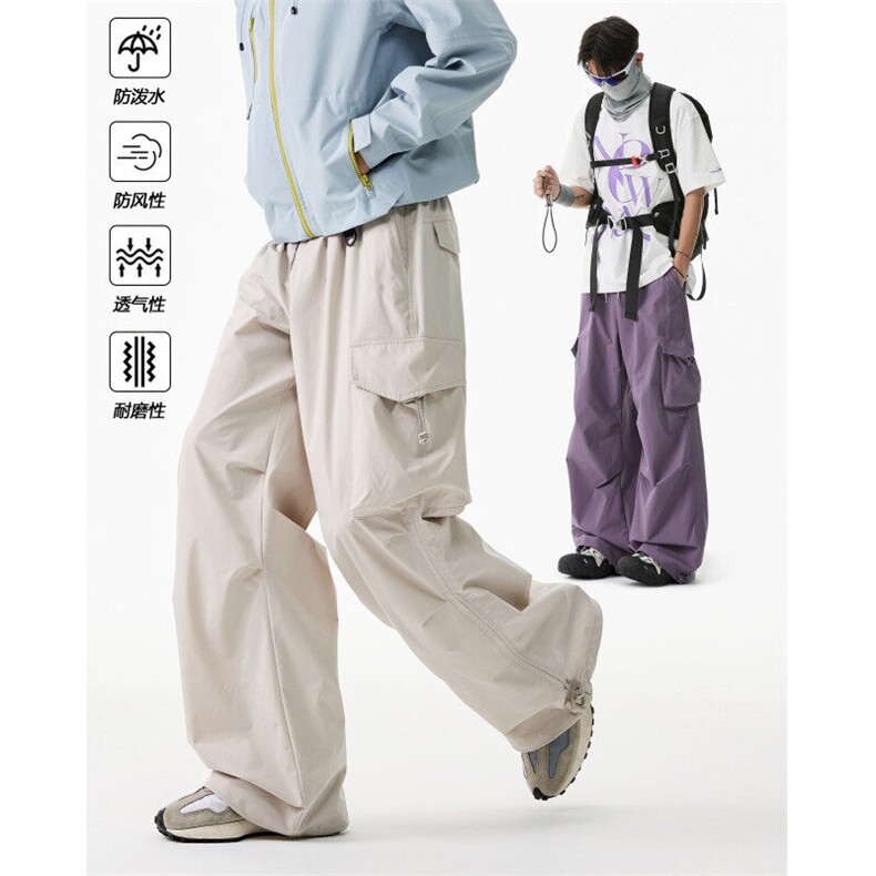 春夏新款美式户外登山防水宽松冲锋裤B315-K25753-特P45控88图片