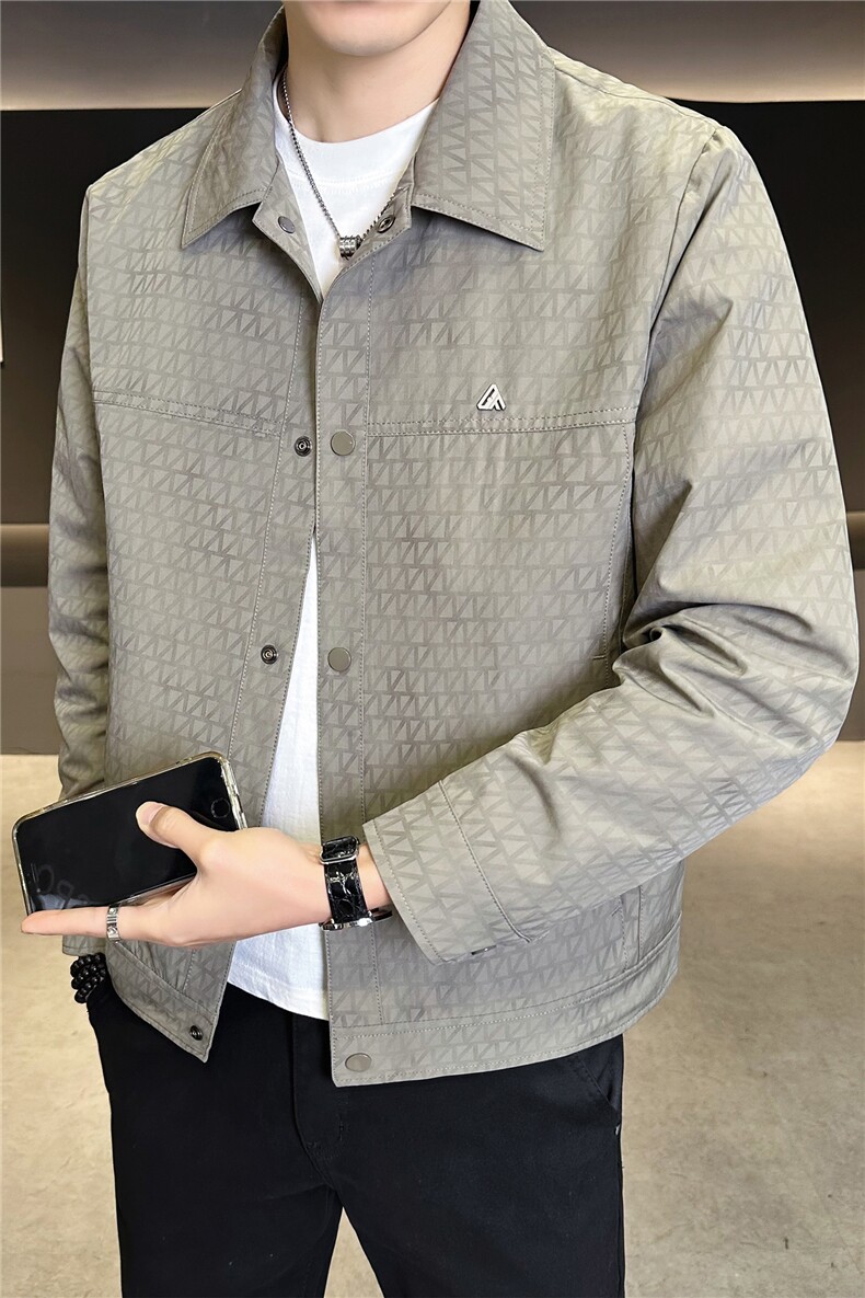 2026新款翻领成熟稳重春季外套男装夹克C317-8861-P115,男装夹克,电商C317