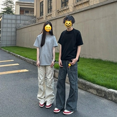 现货美式复古褶皱工装裤男潮牌痞帅设计感小众裤子-A2051P58控98，男装工装外套，电商B241