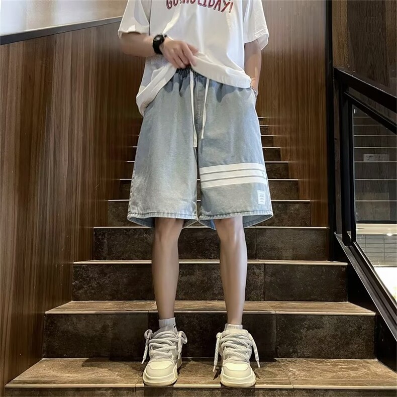 青春流行ins男直筒水洗牛仔裤QN38 P36图片