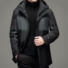 中年男棉衣冬装双拼色羽绒服爸爸男装棉服休闲外套YYYR2106-P315图片