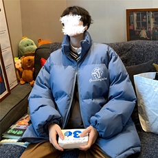 港风秋冬新款保暖立领宽松棉服外套男MY62041P95控118，男装棉衣，电商A268A