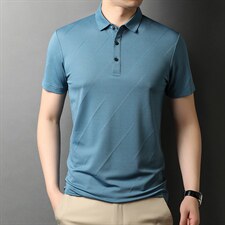 夏季新款男士翻领短袖t恤中年有领男装上衣服休闲POLO衫，男装T恤，电商B212（原钱塘6029）