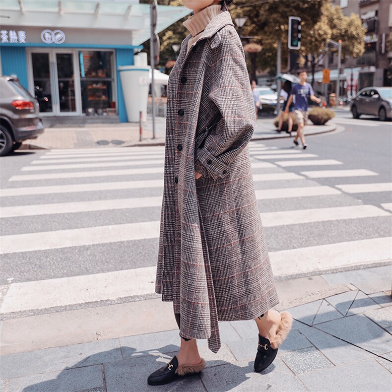 大货已出2020冬季新款格子毛呢外套8605-7085（）,女装毛呢外套,浙宝225