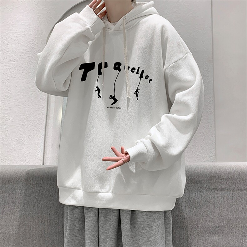 连帽卫衣男大码胖子帽衫大号运动服WY2449-P35图片