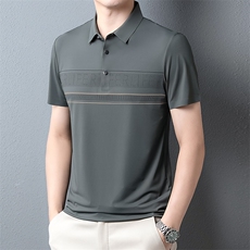 夏季新款商务休闲男士短袖T恤男式时尚潮流翻领体恤ZG1351-P70，男装T恤，星座1105-3
