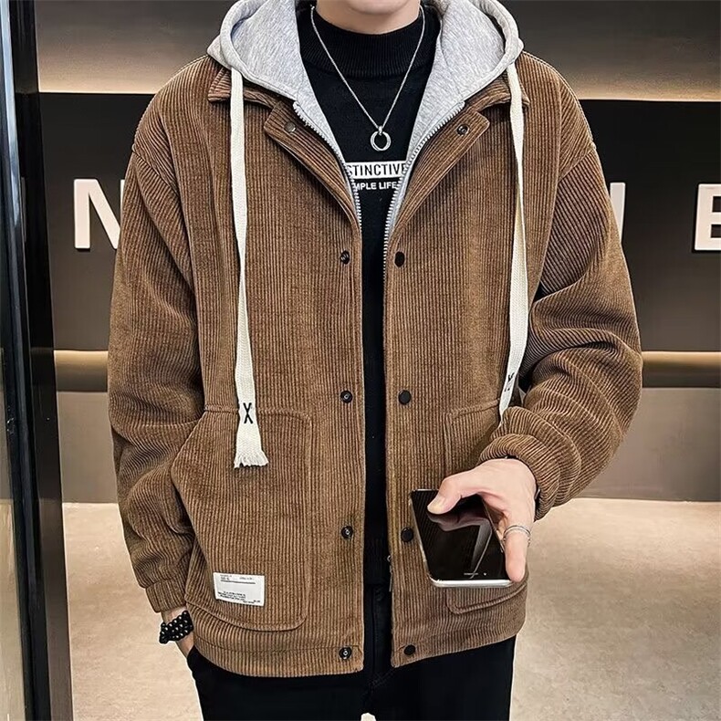 大码外套男潮流休闲百搭上衣春秋季宽松假两件夹克男装JK005/P80,男装夹克,星座506