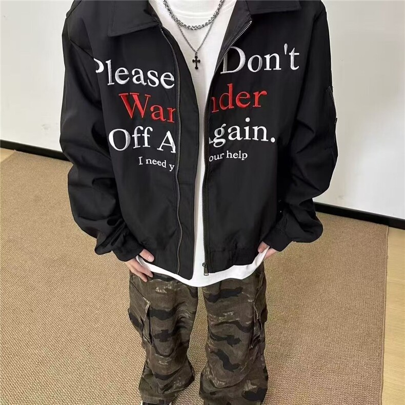 慵懒原宿ins潮流流行夹克新款时尚简约文艺气质百搭日系情侣，男装夹克，星座1210-1