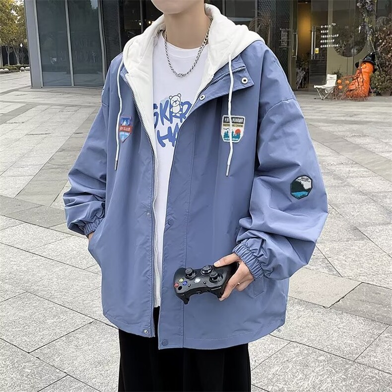 春季新款美式男外套假两件夹克LW28P55,男装夹克,星座1116-2
