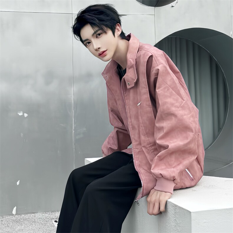 (图）春秋款cleanfit夹克机车服美式外套2815-P75,男装夹克,星座910-5