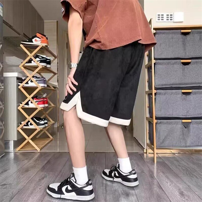 2025新款夏季大裤衩高街潮流百搭运动短裤男士休闲五分裤撞色,男装牛仔裤,星座218-1（原230）
