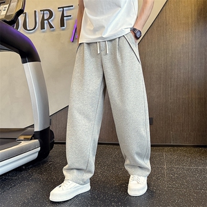 秋装新款卫裤男潮流口袋装饰宽松直筒休闲卫裤       K8857-P78图片