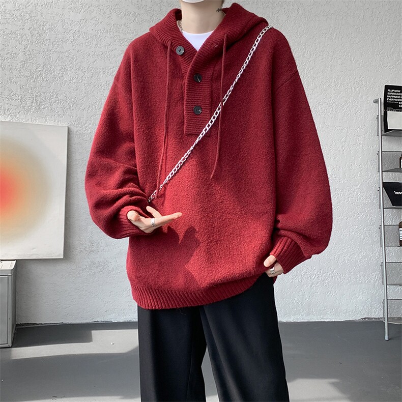 重磅毛衣男卫衣外套宽松慵懒针织衫复古羊毛衫线衣MY19008P78,男装针织衫/毛衣,电商B312