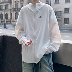 港风户外山地连帽开衫休闲上衣男宽松百搭防晒衣TF023-P38，男装防晒衣，电商D202-1