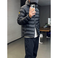 高品户外轻量胶囊旅行家无缝压胶连帽棉服棉衣男女A1224-P115，男装棉衣，星座1505
