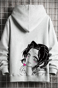 KS21153-P38 加绒款-P43 连帽开衫卫衣男运动外套大码班服 网格图片