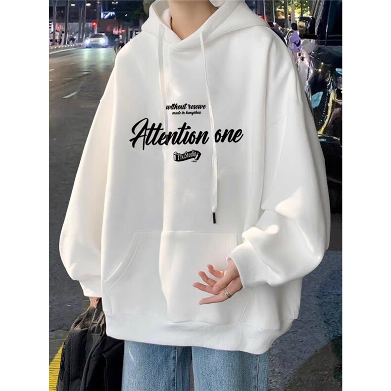 美式字母设计连帽卫衣青少年卫衣秋冬内搭叠穿连帽卫衣男生卫衣，男装卫衣，星座1210-1