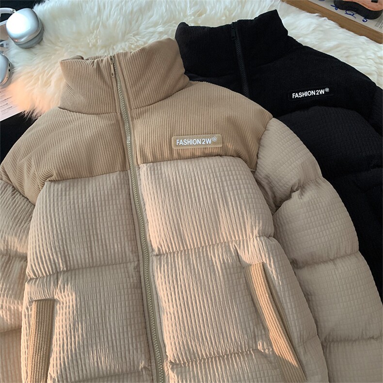 平铺新款潮牌棉袄外套玉米格加厚棉衣面包服A436-0899-P80,男装棉衣,电商A436